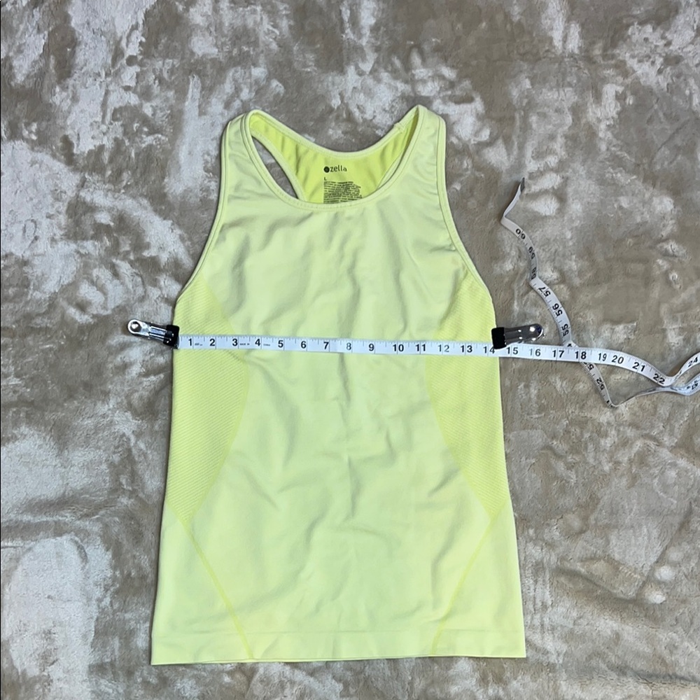 Zella Light Yellow Racerback Tank - Picture 5 of 5